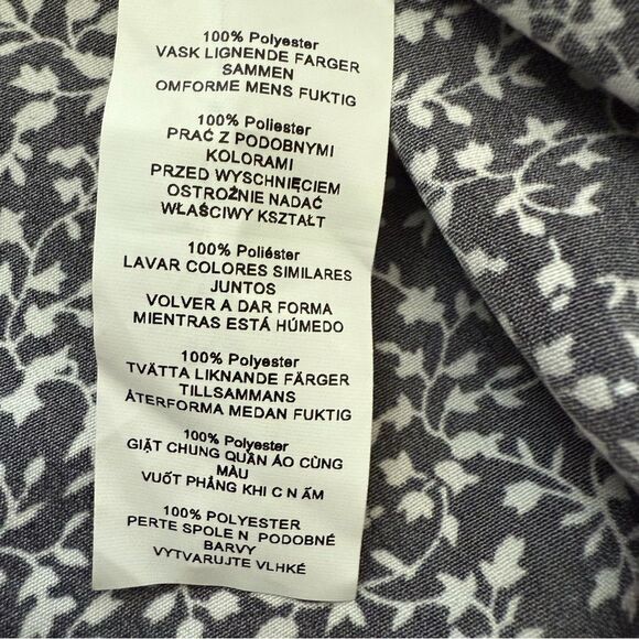 Missguided Floral Ruched Bust Skater Dress Puff Sleeve Plus Size 14 Black White - Picture 8 of 10